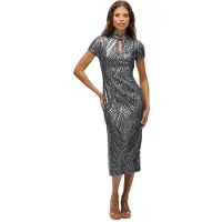 Superdry Mandarin Lyhythihainen Midi-mekko