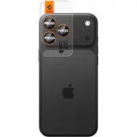 Spigen iPhone 16 Pro/16 Pro Max/17 Pro/17 Pro Max Glas.tR Ez Fit Optik Pro Kameralinssin Panssarilasi - 9H - Oranssi
