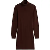 Tommy Hilfiger Tjw Ess Turtleneck Sweater Dress - Brown - XL