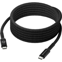 dbramante1928 IT - USB-kaapeli - 24-nastainen USB-C (uros) - 24-nastainen USB-C (uros) - 3 m - USB Power Delivery (100 W), punottu kaapeli - musta