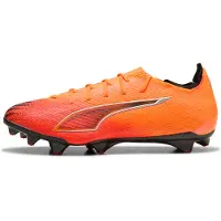 Puma Ultra 6 Carbon FG Hot Pursuit - Lämpöpalo/Musta/Hehkuva punainen - Nurmi (FG), koko 44