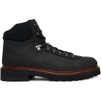 Ralph Lauren Ftw for man. 812974116001 Alpine black leather mountain boots (46), Flat, Laces, Outdoor