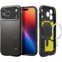 Spigen iPhone 17 Pro Tough Armor T Mag Suojakuori - Asemetalli