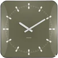 Karlsson seinäkello Sucinto Dome square luxury green KA6085GR