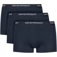 Emporio Armani for man. EM000259_AF14132 Set of 3 navy blue boxers (XXL), Black, Homewear, Synthetic