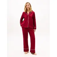 Tommy Hilfiger Solid Flannel Pants - Red - M