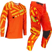 Leatt 3.5 Ride Pattern 2024 Motocross-paita ja housusetti