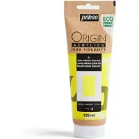 Panduro Akryyliväri - Sitruunankeltainen kadmium - 1 - Korkea viskositeetti - Pébéo - Origin akryylit - 120ml