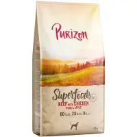 Purizon 2x12kg Superfoods nauta, kana, herneet ja omena koiran kuivaruoka