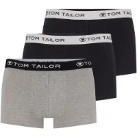 Tom Tailor Bokserishortsit antrasiitti / meleerattu harmaa / musta / valkoinen