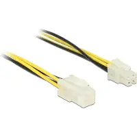 DeLOCK 84954, 4-pin ATX12V, 4-pin ATX12V, 0,3 m, Uros, Naaras, Suora