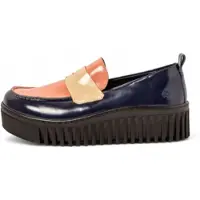 Art for woman. 11530S2ZR003_0B0 Leather shoes 1530S navy (38), 3 to 5 cm, None, Casual