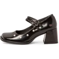 Art for woman. 11704S101003_001 Leather Shoes 1704 Verona black (40), 5 to 8 cm, Buckle, Casual, Classic
