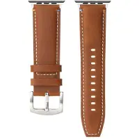 CaseOnline Nahkainen kellon ranneke Watch S11 (42mm) - Cognac Ember