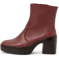 Art for woman. 116561167003_008 Leather Ankle Boots 1656 Sofia maroon (40), 5 to 8 cm, Zip, Casual