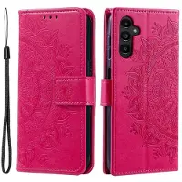 SKALO Samsung S25 FE Mandala Lompakkokotelo - Cerise