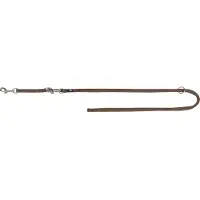 Trixie Premium adjustable leash double XS: 2.00 m/10 mm hazelnut