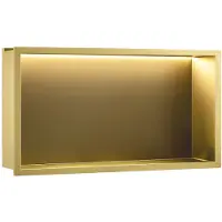 REA KYLPYHUONEHYLLY LED 30x60 brush gold