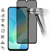 Mtp Products Samsung Galaxy A17/A26 Yksityisyyttä Suojaava Täysin Peittävä suojalasi - 9H - Musta Reuna