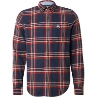 Superdry for man. M4011047A Lumberjack navy shirt (XL), Casual, Cotton, Long sleeve