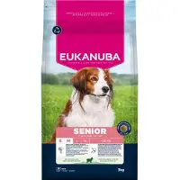 Eukanuba 2x3kg Premium Nutrition Senior Small & Medium Breed karitsa & riisi