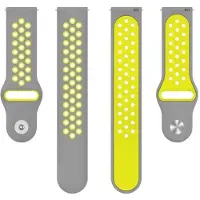 CaseOnline EBN Sport Kellon ranneke Garmin Venu 4 (45mm) - Harmaa/keltainen