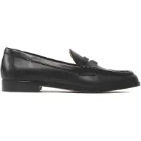 Ralph Lauren Wynnie Burnished Leather Loafer - Black - 41