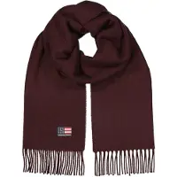 Lexington Recycled Wool Blend Scarf - Burgundy - ONE SIZE