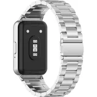 INF Ruostumattomasta teräksestä valmistettu kellohihna Samsung Galaxy Fit 3:lle Silver