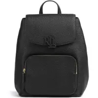 Ralph Lauren Pebbled Leather-Cameryn Bkpk-Bpk-Me - Black - ONE SIZE