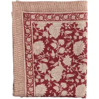 Chamois - Indian Rose Pellava pöytäliina 150x350 cm Punainen