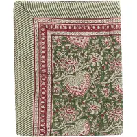 Chamois - Oriental Pellava pöytäliina 170x270 cm Vihreä