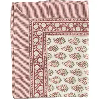 Chamois - Persian Paisley Pellava pöytäliina 150x350 cm Punainen/Vihreä/Valkoinen