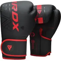 RDX Sports F6 Kara Keinonahkaiset Nyrkkeilyhanskat