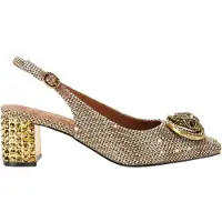 Kurt Geiger for woman. 3415040609 Gold Chelsea shoes (40), 5 to 8 cm, Buckle, Party
