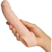 Willie City Luxe Aidonkaltainen Penisholkki 22 cm - Nude