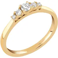 Sandberg Taivaanranta 0.18ct rivitimanttisormus V-395k-SYN-170