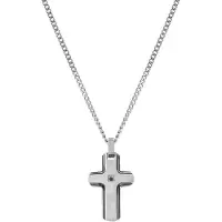 Nomination Strong Diamond Geometric ristikaulakoru musta timantti 028344/004