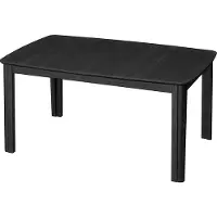 Skovby , SM107 Ruokapoyta 101x160-316-368 cm Musta lakattu tammi