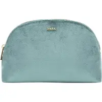 Dark Velvet Make-Up Pouch Large Sparkled Sage