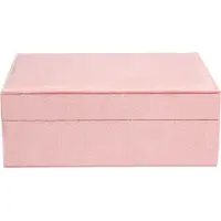 Dark Velvet Jewellery Box Large Blush Rose