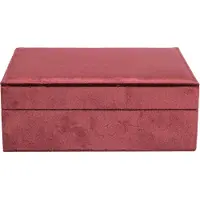 Dark Velvet Jewellery Box Large Maroon