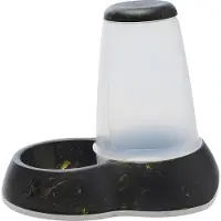 Savic - Loop Food Store Large Marble 3,0 L - Marmori musta kulta 32,5x22x29 cm - Kissat - Ruokailupaikat ja juoma-automaatit - Ruokinta-automaatit