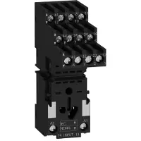 Schneider Electric Pistorasia, jossa on 4 vaihtokosketinta rxm2/4:lle erillisillä ruuviliittimillä.
