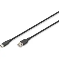 Digitus USB-C SILICONE CHARGING CABLE, USB-A - USB-C (AK-300340-010-S)