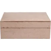 Dark Velvet Jewellery Box Large Warm Taupe