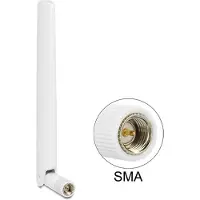 DeLOCK 88790, 2,5 dBi, 0.79 - 0.87 / 1.71 - 1.88 / 2.50 - 2.69 GHz, 50 Ω, Ympyräsäteilyantenni, RP-SMA, Pystypolarisaatio