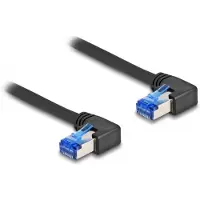 DeLOCK – RJ45 Network Cable Cat.6A S/FTP right angled 0.5 m black (80213)