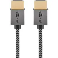 Goobay Plus Slim Slim High Speed HDMI-kaapeli Ethernetillä - 2m