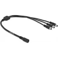 DeLOCK – Cable DC Splitter 5.5 x 2.1 mm 1 x female to 3 x male (83021)